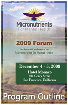 Micronutrients for Mental Health Preliminary Program